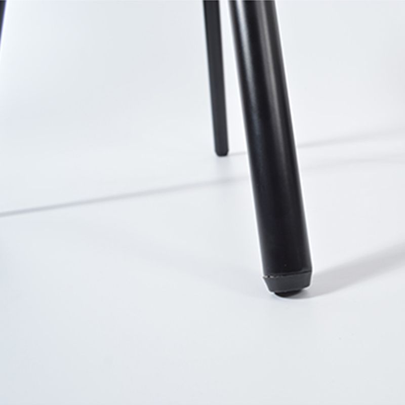 21,2 "tavolo da parte superiore in legno rotondo in legno arrotondata in metallo a 4 gambe tavolino