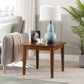 Modern Square End Table Solid Wood Top 4 Legs Sofa End Side Table