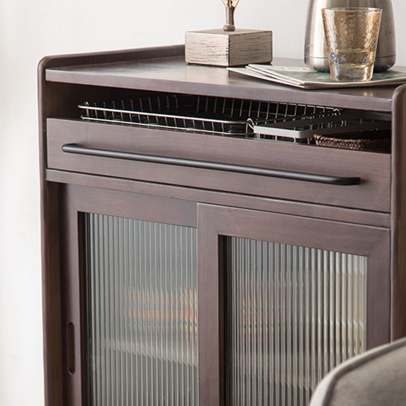 Serveur à manger en bois massif moderne buffet à 1 porte pour salle à manger