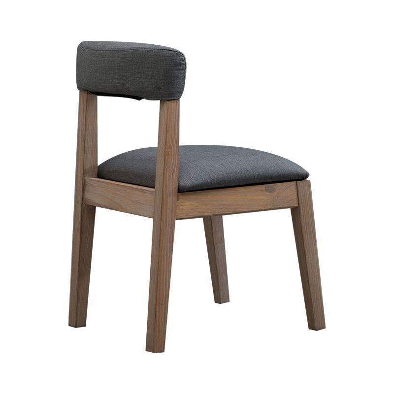 Country Style Home Side Chair Open Back Wood Upholstered Dining Room Chair Clearhalo ' kitchen&dining_furn' 'Dining Chairs' 'Dining Tables & Seating' 'dining_chair' 'furn' 'furn_dining_chair' 'Furniture' 'furniture_dining_chair' 'Kitchen & Dining Furniture' 'kitchen' 1200x1200_65688f37-593a-490e-8501-4388432597fa