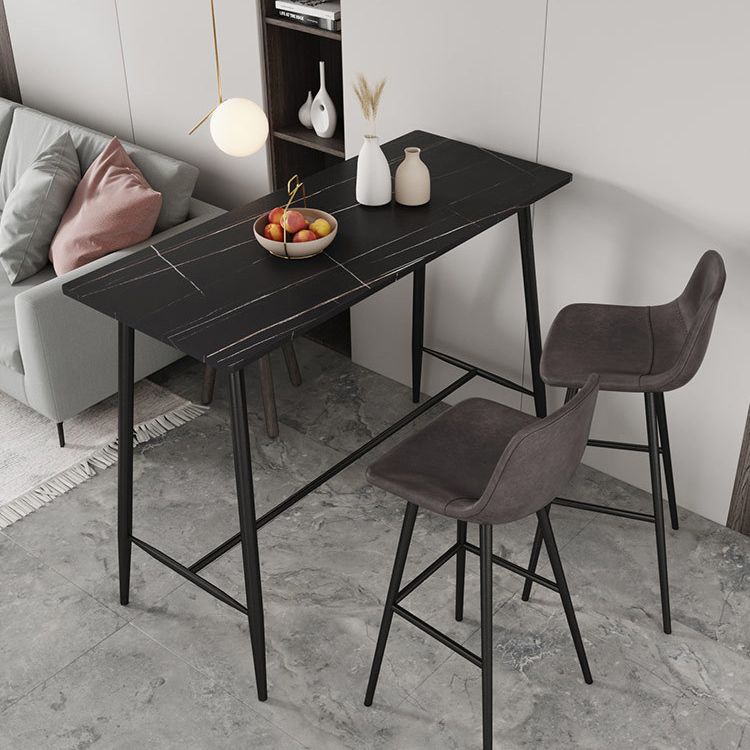 Modern Metal Bar Counter Table Rectangle Bar Counter Table for Kitchen Clearhalo 'Bar Furniture' 'Bar Tables' 'bar_tables' 'furn' 'furn_bar_tables' 'Furniture' 'Kitchen & Dining Furniture' 1200x1200_656896e4-6a2f-4b21-889d-12a011496b42