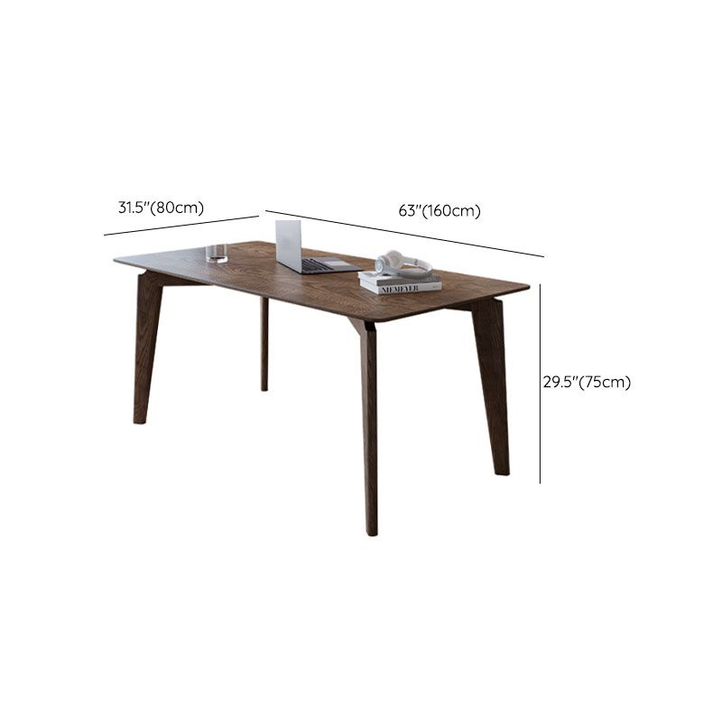 Base de bureau à bois massif Parsons Base 29.53 "Bureau d'écriture de haut