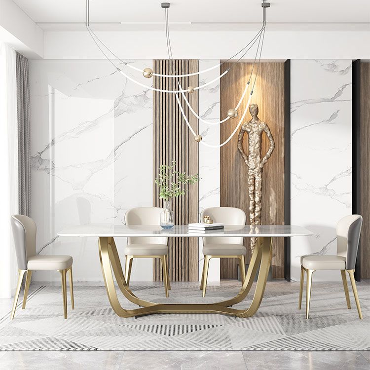 Contemporary Style Dining Chairs Armless Kitchen Chair with Metal Legs Clearhalo ' kitchen&dining_furn' 'Dining Chairs' 'Dining Tables & Seating' 'dining_chair' 'furn' 'furn_dining_chair' 'Furniture' 'furniture_dining_chair' 'Kitchen & Dining Furniture' 'kitchen' 1200x1200_656b29a0-4721-47bb-a08a-312bcad9be00