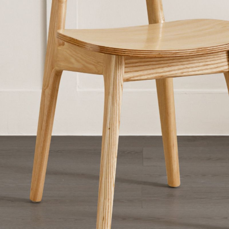 Sillas de comedor de madera sólida silla de comedor de espalda de estilo industrial