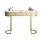 Tavolo da vanità in legno e metallo lussuoso scrivania con 2 cassetti