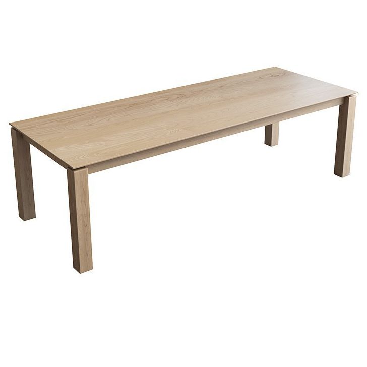 Bureau de bureau rectangulaire en bois massif 29.53 "Tall Parsons Base Writing Desk