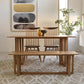 Modern Oak Table for Restaurant Rectangle Dining Table with Double Pedestal Clearhalo 'Dining Tables & Seating' 'Dining Tables' 'dining_table' 'furn' 'furn_dining_table' 'Furniture' 'furniture_dining_table' 'Kitchen & Dining Furniture' 'kitchen' 'kitchen_dining_table' 1200x1200_656e1393-81df-40ce-9ff0-12970d51770a