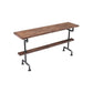 Wood Top Water Pipe Frame Counter Table Industrial 42-inch Height Table for Dinning Room Clearhalo 'Bar Furniture' 'Bar Tables' 'bar_tables' 'furn' 'furn_bar_tables' 'Furniture' 'furniture_bar_tables' 'Kitchen & Dining Furniture' 1200x1200_656f04c7-da4d-49a7-aedf-4a86c4ae1320