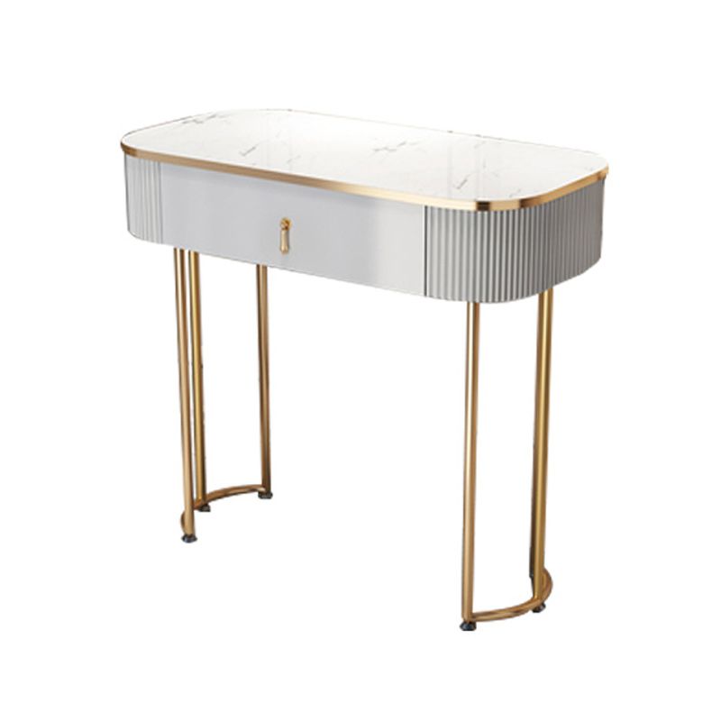 Modern White With Drawer Lighted Mirror Bedroom Dressing Table