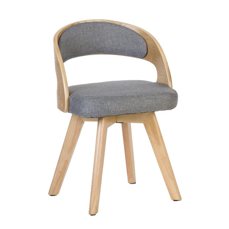 Contemporary Style Dining Chair Solid Wood Open Back Side Chair of 17" Wide for Home Clearhalo ' kitchen&dining_furn' 'Dining Chairs' 'Dining Tables & Seating' 'dining_chair' 'furn' 'furn_dining_chair' 'Furniture' 'furniture_dining_chair' 'Kitchen & Dining Furniture' 'kitchen' 1200x1200_65700c5e-2861-4f36-b07d-e249dbc3ca98