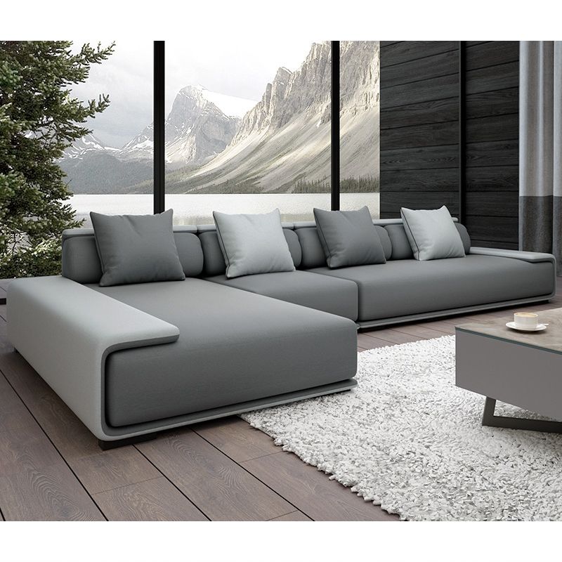 Contemporary Sofa141.73" L X 70.86" W X 29.52" H Armless Sectional for Apartment Clearhalo 'furn' 'furn_sectionals' 'Furniture' 'furniture_sectionals' 'Living Room Furniture' 'Sectionals' 1200x1200_65703f76-3432-4e93-9840-273015d76d3f