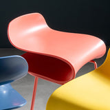 Barrestador de espalda baja y taburete de mostrador de contador acrílico interno moderno