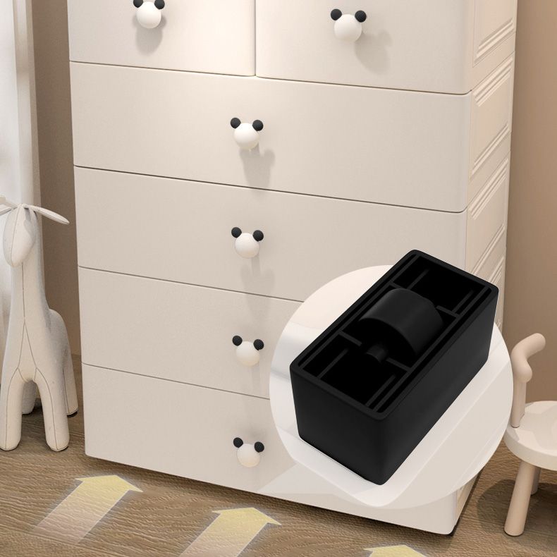 Acabado mate de plástico gabinete de almacenamiento moderno no colgante con cajones