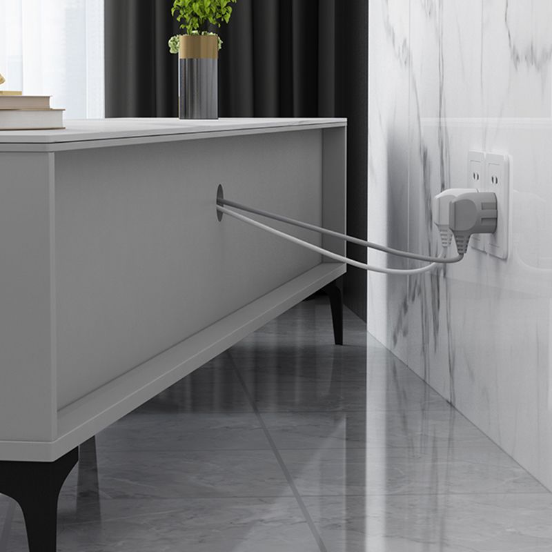 Stone TV Media Console Contemporary Stand Console with 3 Drawers Clearhalo 'furn' 'furn_tv_stands_entertainment_centers' 'Furniture' 'Living Room Furniture' 'TV Stands & Entertainment Centers' 'TV Stands & Media Storage Furniture' 'tv_stands_entertainment_centers' 1200x1200_6573aa5c-aa9b-4012-94f1-d95f288ffcd5