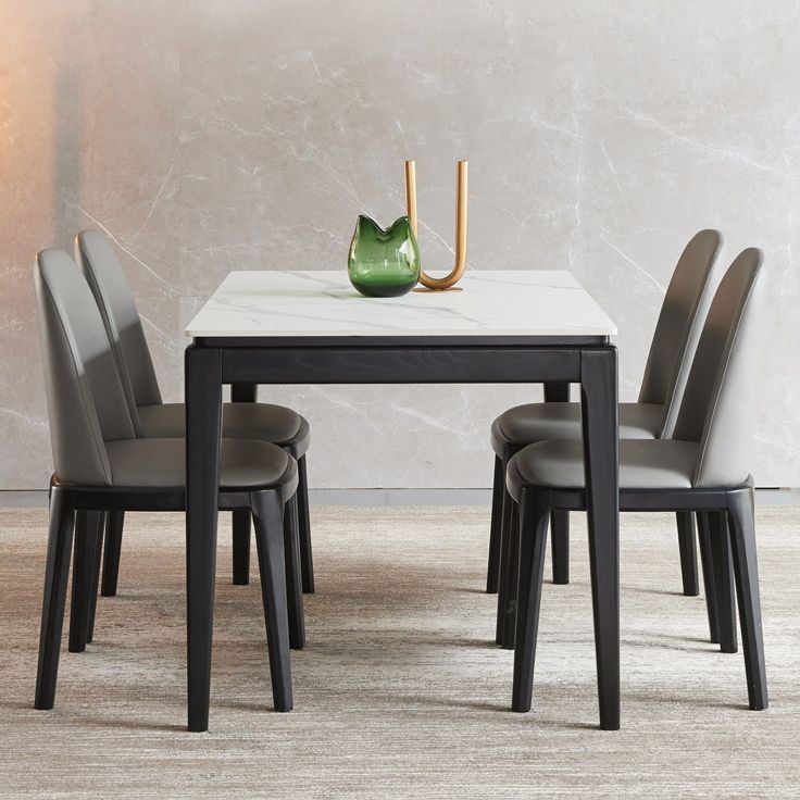 Mid-Century Rectangle Dining Table 4-foot Dining Room Furniture for Home Clearhalo ' dining_table' 'Dining Tables & Seating' 'Dining Tables' 'furn' 'furn_dining_table' 'Furniture' 'furniture_dining_table' 'Kitchen & Dining Furniture' 'kitchen&dining_furn' 'kitchen' 'kitchen_dining_table' 1200x1200_65778155-2889-4948-981c-cf913ed8772d