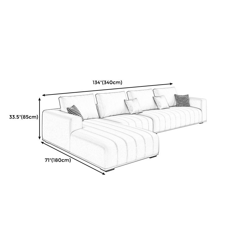 Cream Modern Faux Leather Square Arm Sofa/Sectional with Pillowed Back Cushions Clearhalo 'furn' 'furn_sectionals' 'Furniture' 'furniture_sectionals' 'kitchen' 'kitchen_sectionals' 'Living Room Furniture' 'Sectionals' 1200x1200_6577a247-7c77-48e9-a8b8-ffaf8ac39258