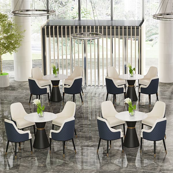 Glam 1/2/3/4/5 Pieces Dining Set Round Sintered Stone Dining Table Set Clearhalo 'Dining Room Sets' 'Dining Tables & Seating' 'dining_room_set' 'furn' 'furn_dining_room_set' 'Furniture' 'furniture_dining_room_set' 'Kitchen & Dining Furniture' 'kitchen&dining_furn' 'kitchen' 1200x1200_65784005-0f31-4dd4-ab33-3f7c8595153d
