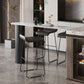 White Modern Style Table in Faux Marble and Metal Milk Tea Shop Bar Table Clearhalo 'Bar Furniture' 'Bar Tables' 'bar_tables' 'furn' 'furn_bar_tables' 'Furniture' 'furniture_bar_tables' 'Kitchen & Dining Furniture' 1200x1200_6578fbdf-8abc-4399-bfd6-a22c2a768359