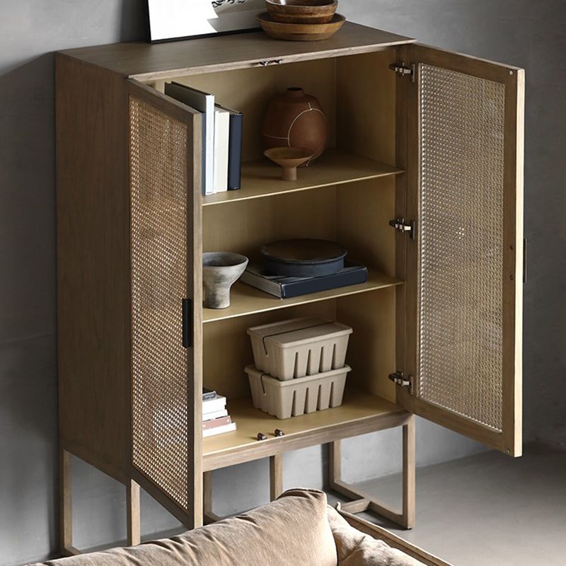 Rectangle Storage Cabinet Solid Wood Bar Pulls Cabinet with Doors Clearhalo 'Cabinets & Chests' 'cabinets_chests' 'furn' 'furn_cabinets_chests' 'Furniture' 'Living Room Furniture' 1200x1200_657aa689-9646-486e-8824-bfb41ac49246