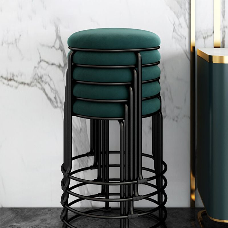 Standard Ottoman Round Corduroy Glam Whole Colored Tear Resistant Ottoman Clearhalo 'furn' 'furn_ottomans_poufs' 'Furniture' 'Living Room Furniture' 'Ottomans & Poufs' 'ottomans_poufs' 1200x1200_657c8532-db4a-42a1-afd0-65bf460c4819