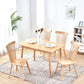 Contemporary Solid Wood Standard Dining Set Rectangle Kitchen Dining Set with 4 Legs Table Clearhalo 'Dining Room Sets' 'Dining Tables & Seating' 'dining_room_set' 'furn' 'furn_dining_room_set' 'Furniture' 'furniture_dining_room_set' 'Kitchen & Dining Furniture' 'kitchen&dining_furn' 'kitchen' 1200x1200_657ebdc0-7198-480e-91c3-40f26f508f98