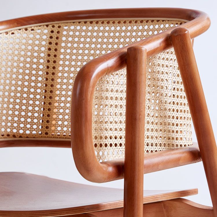 Contemporary Wood Home Dining Arm Chair Open Back Dining Side Chair Clearhalo 'Dining Chairs' 'Dining Tables & Seating' 'dining_chair' 'furn' 'furn_dining_chair' 'Furniture' 'furniture_dining_chair' 'Kitchen & Dining Furniture' 1200x1200_65818be9-4c48-4642-9abf-1e848bcc8d95