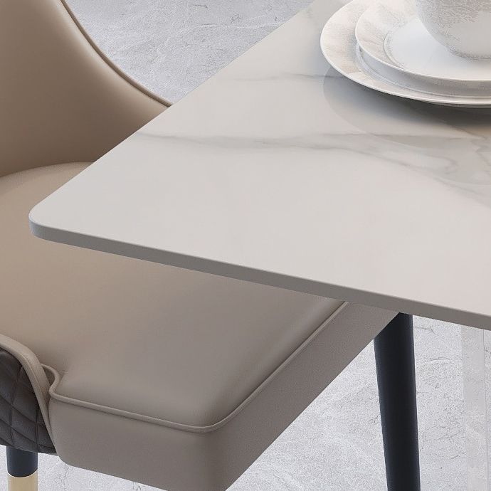 Acrylic Traditional Luxury Indoor Table Rectangle Sintered Stone Table Clearhalo ' dining_table' 'Dining Tables & Seating' 'Dining Tables' 'furn' 'furn_dining_table' 'Furniture' 'furniture_dining_table' 'Kitchen & Dining Furniture' 'kitchen&dining_furn' 'kitchen' 'kitchen_dining_table' 1200x1200_6582b3e5-5299-4246-9dc7-e9f6d789901a