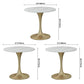 Contemporary Round Dining Table Sintered Stone Dining Table with Tulip Base Clearhalo ' dining_table' 'Dining Tables & Seating' 'Dining Tables' 'Furniture' 'furniture_dining_table' 'Kitchen & Dining Furniture' 'kitchen&dining_furn' 'kitchen' 'kitchen_dining_table' 1200x1200_6582ffb6-5886-4f4b-bd96-2a5ca33d39fb