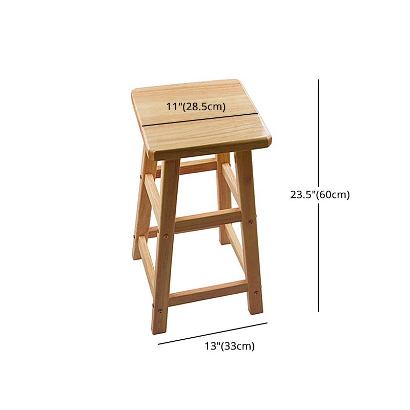 Oak Wood Modern Bar Stool Backless Footrest Indoor Counter-height Stool Clearhalo 'Bar Furniture' 'Bar Stools' 'bar_stools' 'furn' 'furn_bar_stools' 'furniture_bar_stools' 'Kitchen & Dining Furniture' 'kitchen&dining_furn' 'kitchen' 'kitchen_furn' Furniture' 1200x1200_658501f5-cedf-42ae-96af-f268308fafae