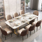 Dining Table Set Modern with Sintered Stone Dining Table and Padded Chairs Clearhalo 'Dining Room Sets' 'Dining Tables & Seating' 'dining_room_set' 'furn' 'furn_dining_room_set' 'Furniture' 'furniture_dining_room_set' 'Kitchen & Dining Furniture' 'kitchen&dining_furn' 'kitchen' 1200x1200_6585e8a2-43a8-4bb7-a8ad-997cabb4b3d5