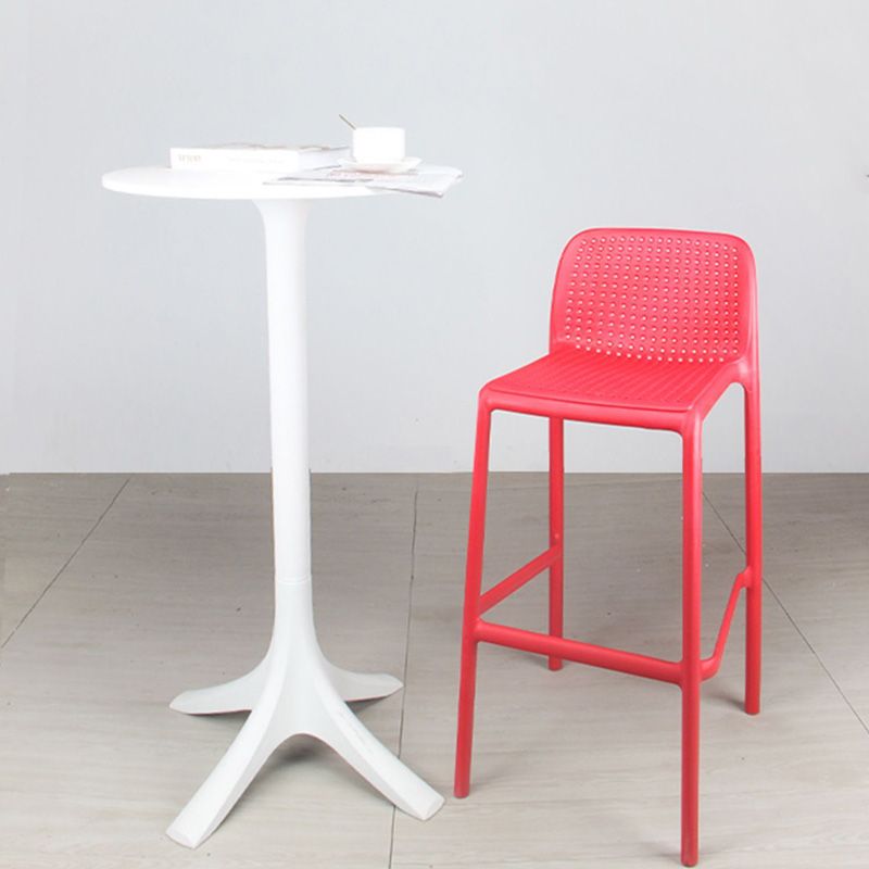 Scandinavia Style Bar-stool Square Seat PP Legs for Kitchen Bar Clearhalo 'Bar Furniture' 'Bar Stools' 'bar_stools' 'furn' 'furn_bar_stools' 'furniture_bar_stools' 'Kitchen & Dining Furniture' 'kitchen&dining_furn' 'kitchen' 'kitchen_furn' Furniture' 1200x1200_65879ddc-b2fe-409f-973c-a55bce7a33ae
