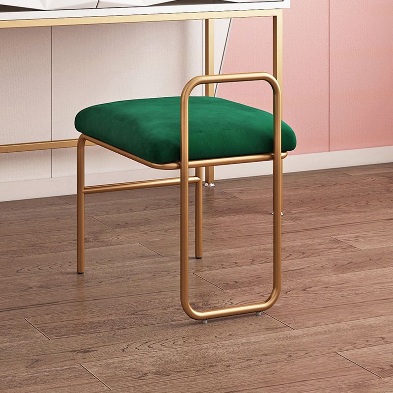 Nordic Style Metal Dining Chair Velvet Armless Single Dining Chair for Home Use Clearhalo ' kitchen&dining_furn' 'Dining Chairs' 'Dining Tables & Seating' 'dining_chair' 'furn' 'furn_dining_chair' 'Furniture' 'furniture_dining_chair' 'Kitchen & Dining Furniture' 'kitchen' 1200x1200_6589140a-60d9-41d6-b2a4-5d37f275bc16