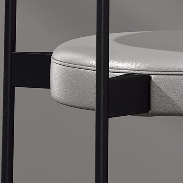 Home Scandinavian Side Chair Upholstered Metal Open Back Dining Room Chair Clearhalo ' kitchen&dining_furn' 'Dining Chairs' 'Dining Tables & Seating' 'dining_chair' 'furn' 'furn_dining_chair' 'Furniture' 'furniture_dining_chair' 'Kitchen & Dining Furniture' 'kitchen' 1200x1200_65894b84-01c4-4e86-8e29-e6367c96adfe