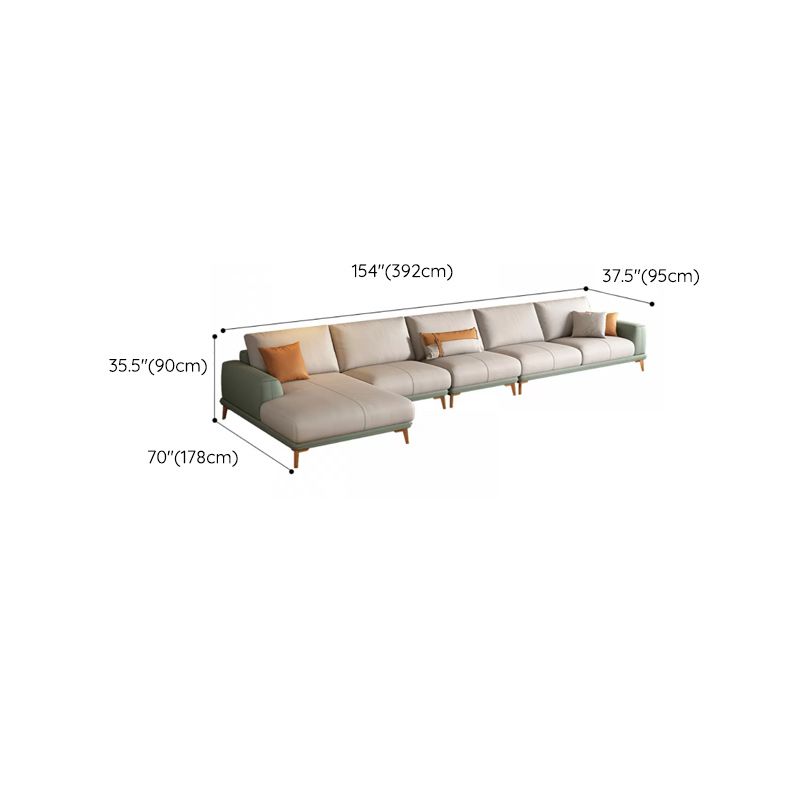 Canapé sectionnel en faux cuir