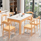 Rectangle Dining Site Table Contemporary Style Faux Marble Furniture