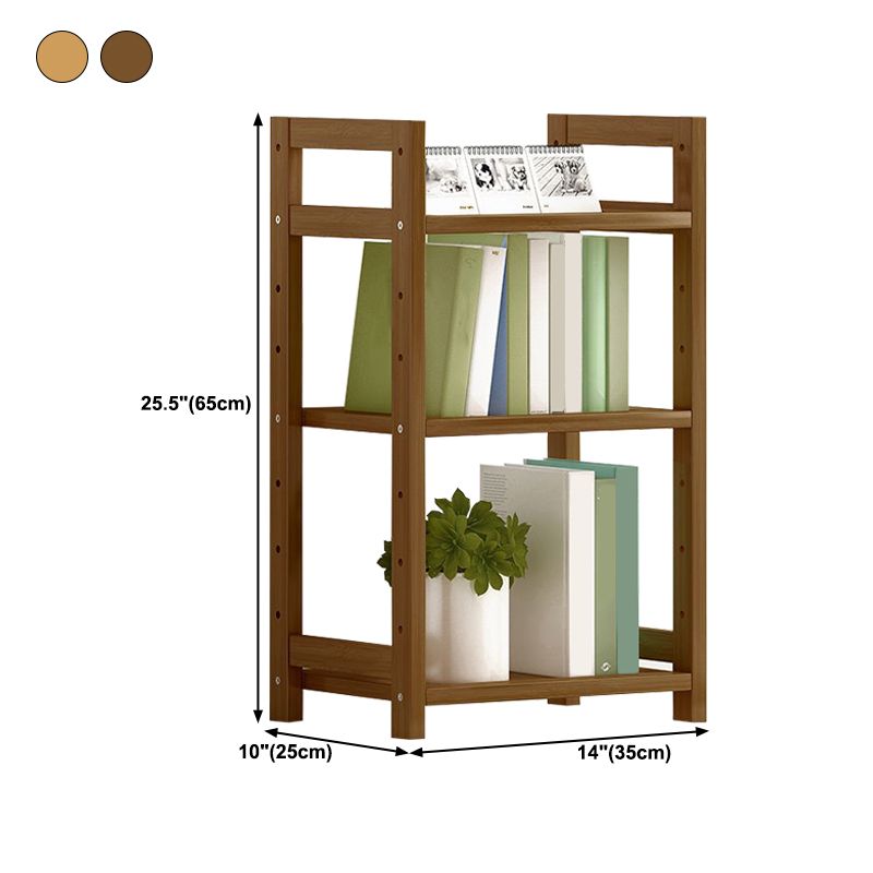 現代のソリッド竹の本棚、あらゆる部屋の幾何学的な本棚、10 "w