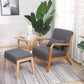 Scandinavian Basic Four Leg Armchair Solid Wood Living Room Armchair Clearhalo 'Accent Chairs' 'accent_chairs' 'Chairs & Seating' 'furn' 'furn_accent_chairs' 'Furniture' 'Living Room Furniture' 1200x1200_65923e99-c972-4f1a-810d-06a3e1bc6e0a
