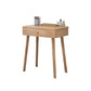 Solid Wood Vanity Makeup Table with Drawer Standing Mirror Dressing Table