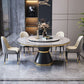 Contemporary Sintered Stone Top Dinette Set with Round Table Dining Room Set for Dining Room Clearhalo 'Dining Room Sets' 'Dining Tables & Seating' 'dining_room_set' 'furn' 'furn_dining_room_set' 'Furniture' 'furniture_dining_room_set' 'Kitchen & Dining Furniture' 'kitchen&dining_furn' 'kitchen' 1200x1200_65945742-5c5e-4c5a-ba6f-e3bc0604996f