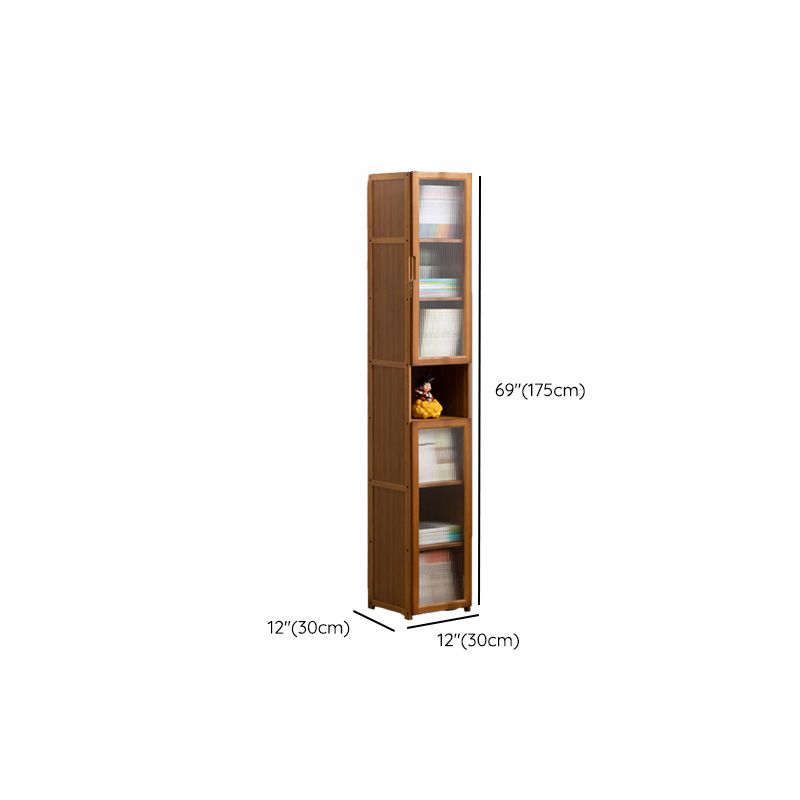 Contemporary Brown Accent Cabinet with Acrylic Doors Rectangle Cabinet Clearhalo 'Cabinets & Chests' 'cabinets_chests' 'furn' 'furn_cabinets_chests' 'Furniture' 'Living Room Furniture' 1200x1200_6594dfaa-04a6-4bc4-8293-dd17518afbe0