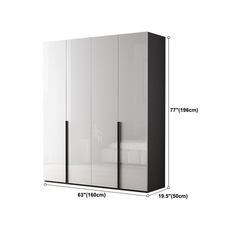 Moderne garderobe -kast met planken Engineered Wood Garderobe Armoire