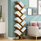 Modern Bamboo Bookshelf Geometric Closed Back Vertical Bookcase Clearhalo 'Bookcases' 'furn' 'furn_bookcases' 'Furniture' 'Office Furniture' 1200x1200_6596769d-6b25-494d-927f-41bd5e121dd8