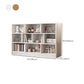 Modem Wooden Bookcase Geometric Shelf Bookshelf for Home Office