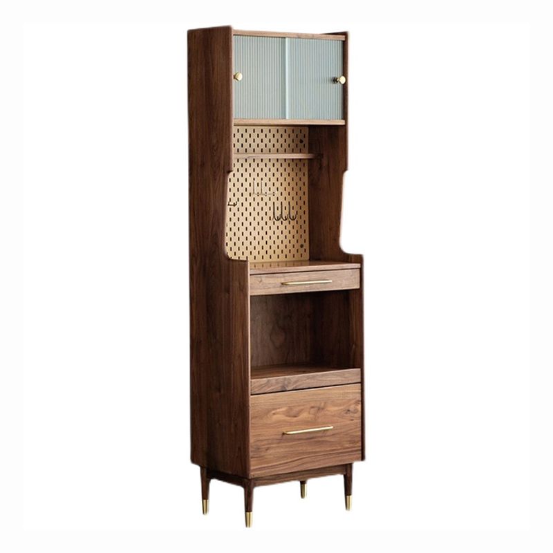 Glijdende glazen deur bijboordkastje Pine vaste houten server cruerenza