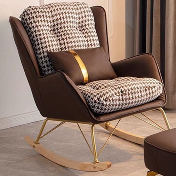 Nordic Simple Style Single Rocking Chair Leisure Home Lazy Chair Clearhalo 'Chairs & Seating' 'furn' 'furn_rocking_chairs' 'Furniture' 'Living Room Furniture' 'Rocking Chairs' 'rocking_chairs' 1200x1200_659875ba-2cdd-4519-b3b1-90e551ad0de0
