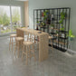 Rectangle Counter Dining Table in Log, Modern Counter Table with 41.3-inch Height Clearhalo 'Bar Furniture' 'Bar Tables' 'bar_tables' 'furn' 'furn_bar_tables' 'Furniture' 'Kitchen & Dining Furniture' 1200x1200_659a8079-a920-46df-bc29-dcff4f4f677f