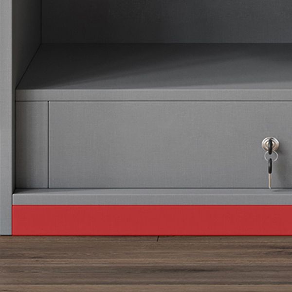 Witte kleur houten garderobe zachte close deur garderobe kast met kledingstaaf