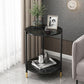 Modern Slate and Metal Single Coffee Table Frame Round Glam Coffee Table Clearhalo 'Coffee & Accent Tables' 'Coffee Tables' 'coffee_tables' 'furn' 'furn_coffee_tables' 'Furniture' 'Living Room Furniture' 1200x1200_659d92aa-e9ba-436e-bcfd-2539c399cdfa