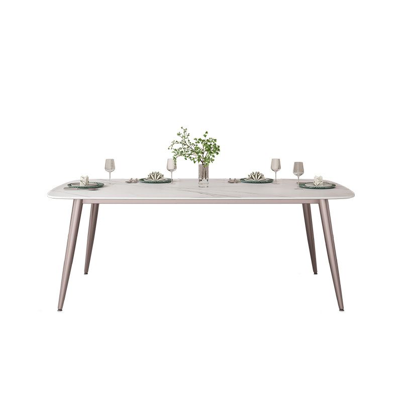 Metal Base Dining Table Tripod Stone Home Kitchen Dining Table Clearhalo 'Dining Tables & Seating' 'Dining Tables' 'dining_table' 'furn' 'furn_dining_table' 'Furniture' 'Kitchen & Dining Furniture' 1200x1200_659ecdf4-1f24-456a-90d8-ac7a9fe7b061