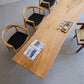 Modern Solid Wood Dining Table Natural Finish Table with Acrylic Base Clearhalo 'Dining Tables & Seating' 'Dining Tables' 'dining_table' 'furn' 'furn_dining_table' 'Furniture' 'Kitchen & Dining Furniture' 1200x1200_659f5a5d-c88d-4b27-a1d7-10e474dbf516